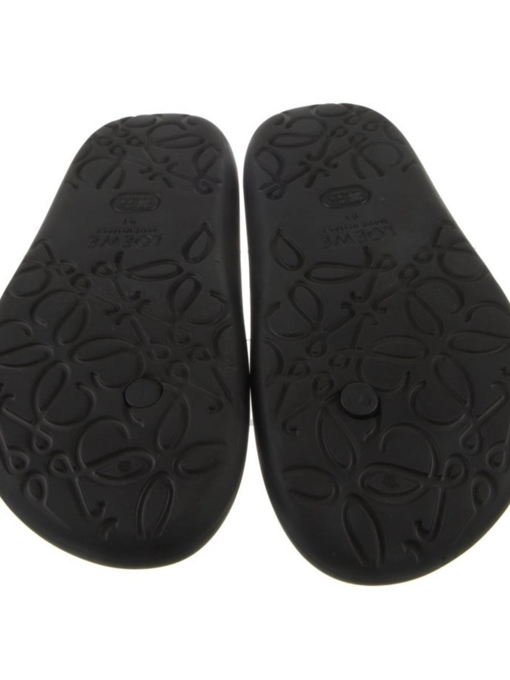 Loewe Black Embossed Logo Slide Sandals NWT - Picture 2 of 6